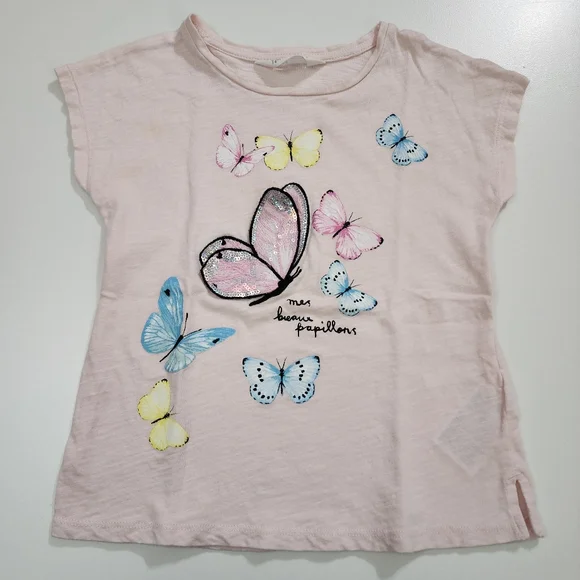 Toddler Girls Bundle Lot or 8 Fun Colorful T-shirt Tops Size 24m 2t 3t